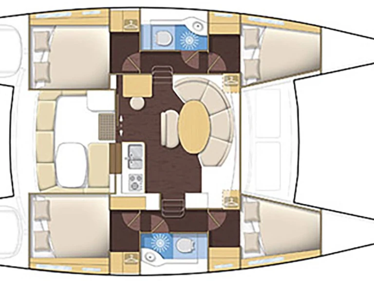 Yacht hire Propriano cheap Lagoon 380