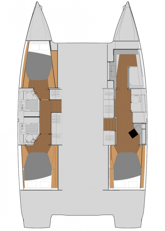 Hire Catamaran Fountaine Pajot with a boat licence
