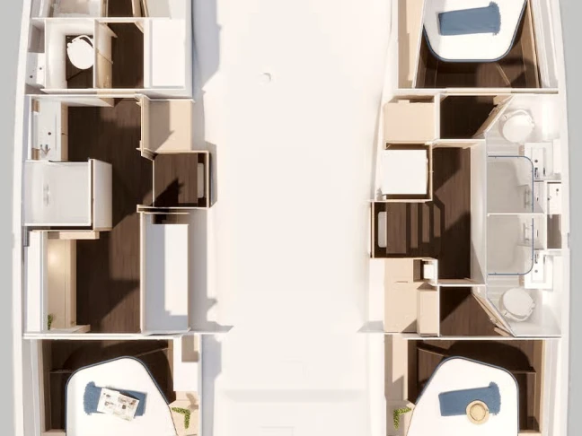 Hire a Fountaine Pajot Fountaine Pajot FP 44 Maestro - 3 cab. Frenchtown