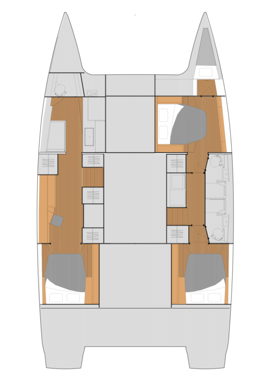 Catamaran hire in Marsh Harbour - Fountaine Pajot Fountaine Pajot Tanna 47 Maestro - 3 + 1 cab.