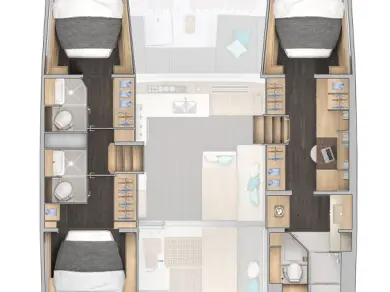 Yacht charter Marsh Harbour - Lagoon Lagoon 43 on SamBoat