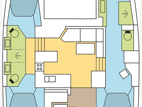 Hire Catamaran Fountaine Pajot with a boat licence