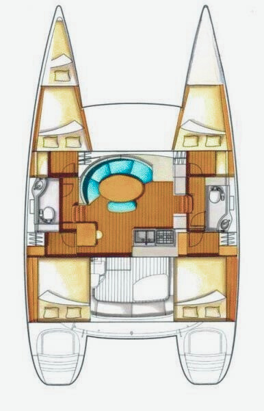 Hire Catamaran Lagoon with a boat licence
