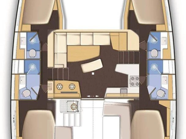 Lagoon Lagoon 42 charter bareboat or skippered in  Rogoznica