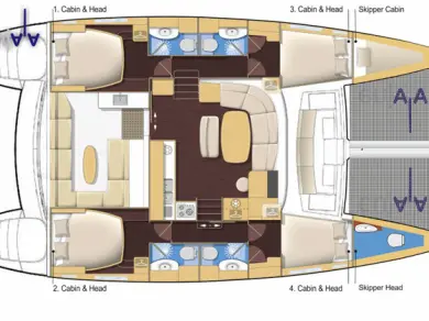 Hire Catamaran with or without skipper Lagoon San Vincenzo