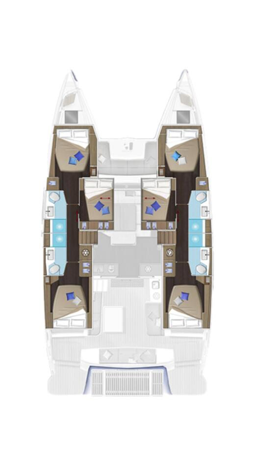 Yacht hire El Gouna cheap Lagoon 51