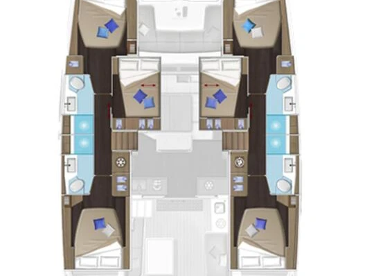 Catamaran hire in Trogir - Lagoon Lagoon 51