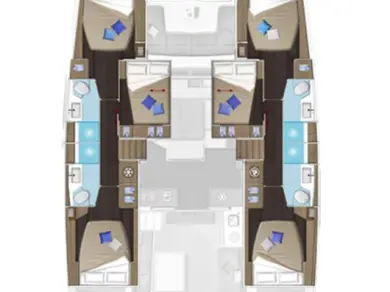 Catamaran hire in Trogir - Lagoon Lagoon 51