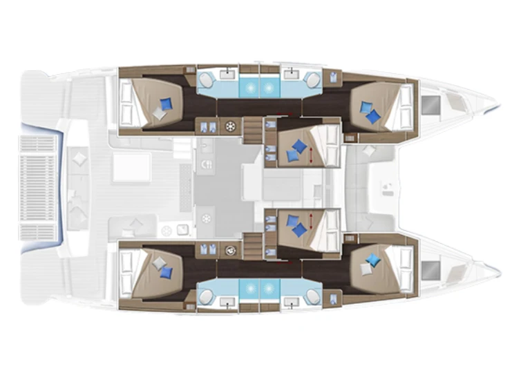 Catamaran hire in Trogir - Lagoon Lagoon 51