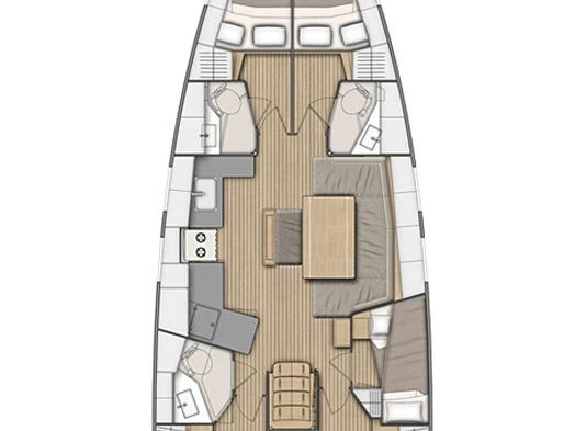 Hire Sailboat with or without skipper Bénéteau Préveza