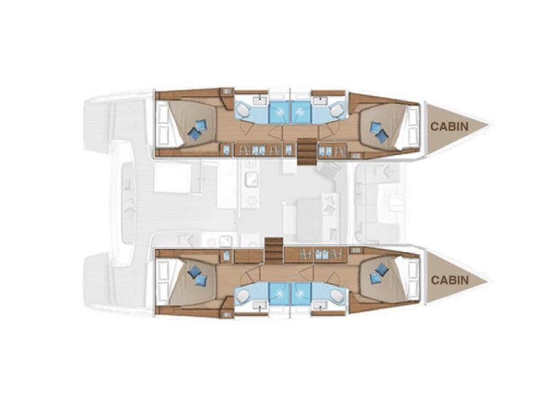 Lagoon Lagoon 46 charter bareboat or skippered in  Parish of Saint George