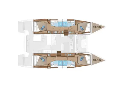 Lagoon Lagoon 46 charter bareboat or skippered in  Parish of Saint George