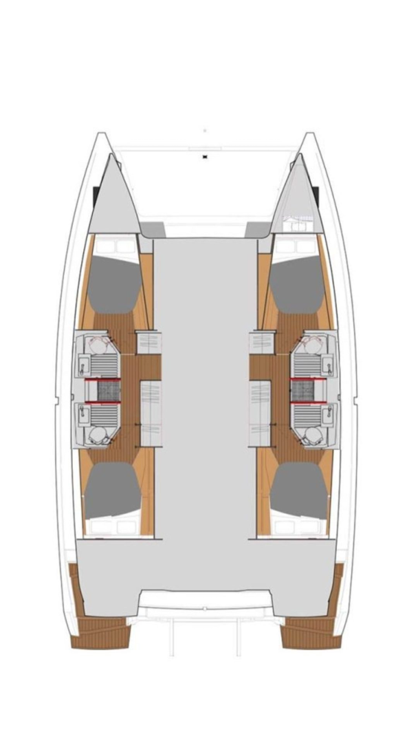 Catamaran hire in Kotor - Fountaine Pajot Astrea 42