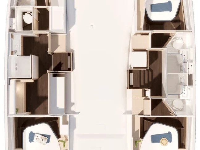 Fountaine Pajot Fountaine Pajot FP 44 Maestro - 3 cab. charter bareboat or skippered in  Saint-Raphaël