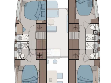 Aquila Aquila 45 Sail - 4 + 1 cab. charter bareboat or skippered in  Parham Town