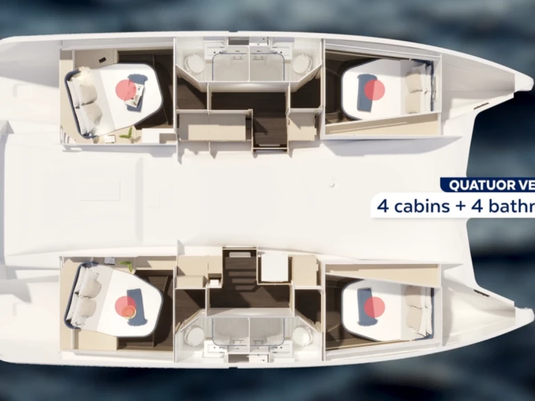 Yacht hire Parham Town cheap Fountaine Pajot FP 44 Quatuor - 4 cab.