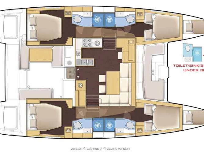 Hire Catamaran with or without skipper Lagoon Parham Town