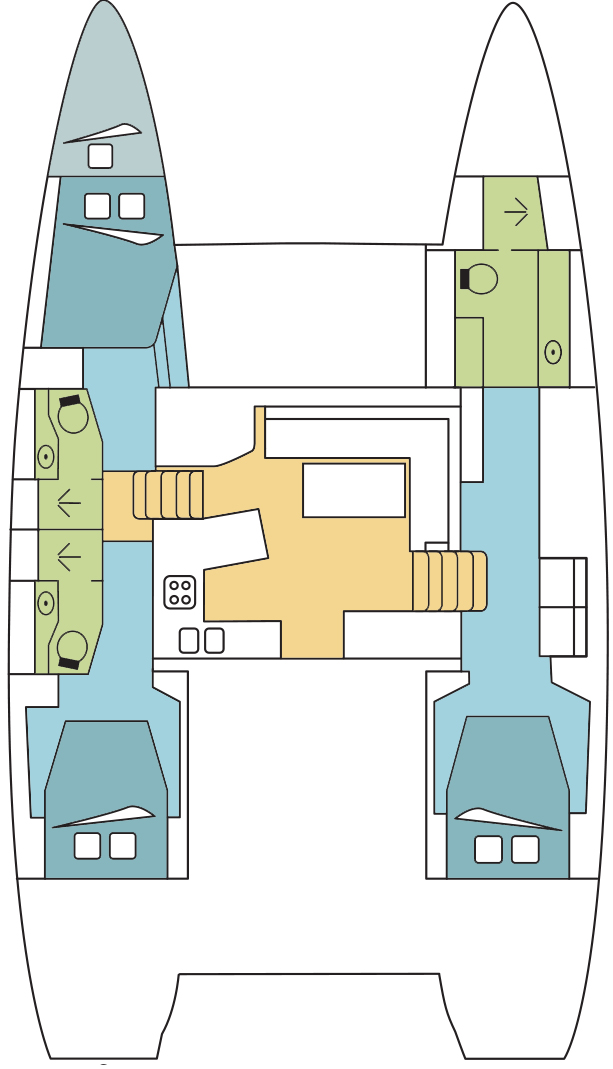 Hire Catamaran Lagoon with a boat licence