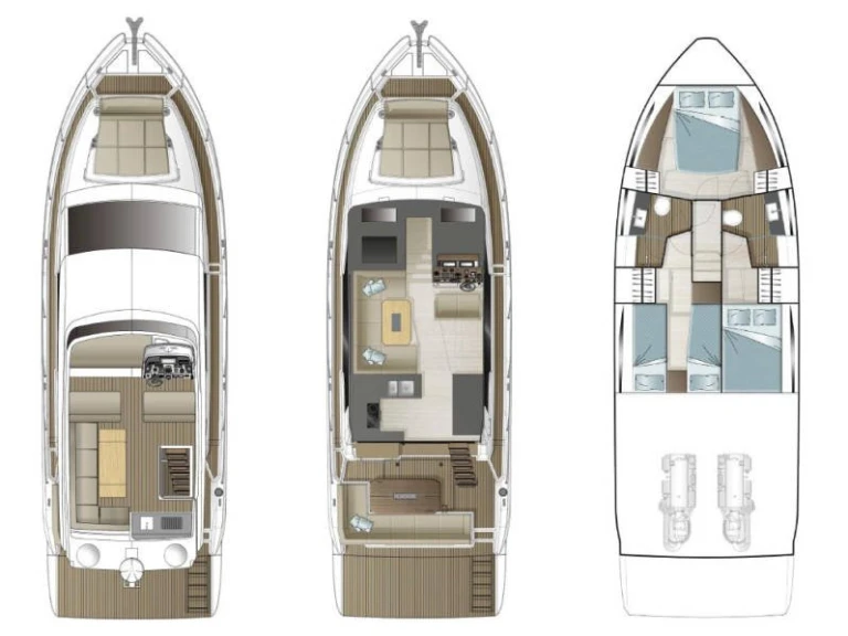 Sealine Sealine F430 charter bareboat or skippered in  Dubrovnik