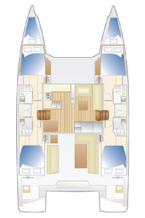 Hire Catamaran with or without skipper Nautitech Gouvia