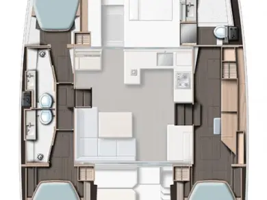 Charter a Leopard Catamarans / Robertson & Caine Leopard 42 - 3 cab. in Saint-Raphaël on Samboat