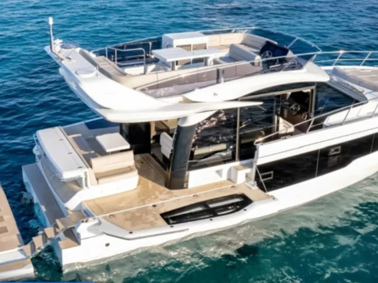 Galeon Galeon 420 Fly charter bareboat or skippered in  Mandelieu-la-Napoule