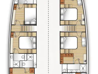 Hire Catamaran Moon Yacht with a boat licence