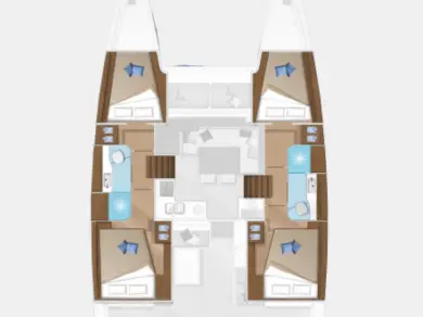 Catamaran hire in Novi Vinodolski - Lagoon Lagoon 40