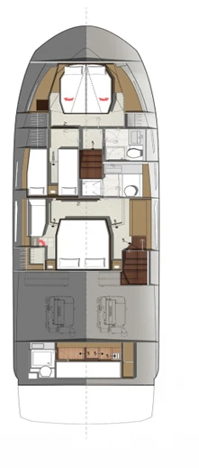 Yacht charter Split - Jeanneau Prestige 520 Flybridge - 3 + 1 cab. on SamBoat
