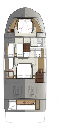 Yacht charter Split - Jeanneau Prestige 520 Flybridge - 3 + 1 cab. on SamBoat