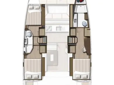 Yacht hire Kaštela cheap Bali Catsmart OW - 3 cab.