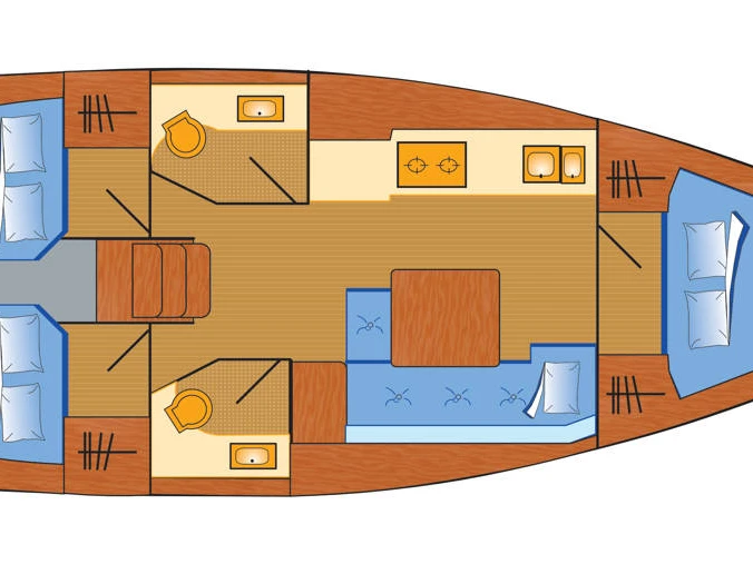 Hire Sailboat Dufour with a boat licence