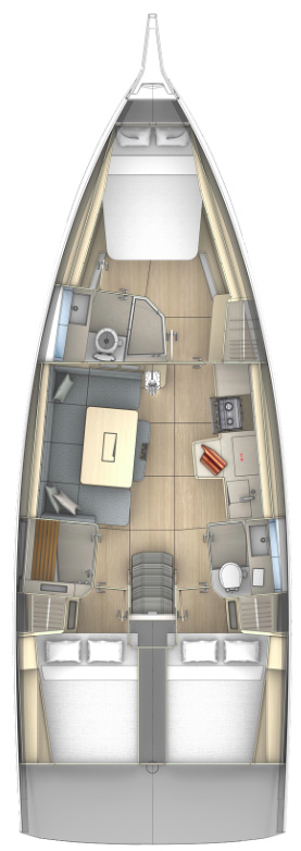 Yacht hire Jezera cheap Dufour 41