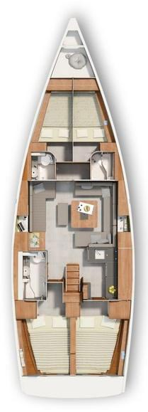 Hanse Hanse 455 charter bareboat or skippered in  Murter-Kornati