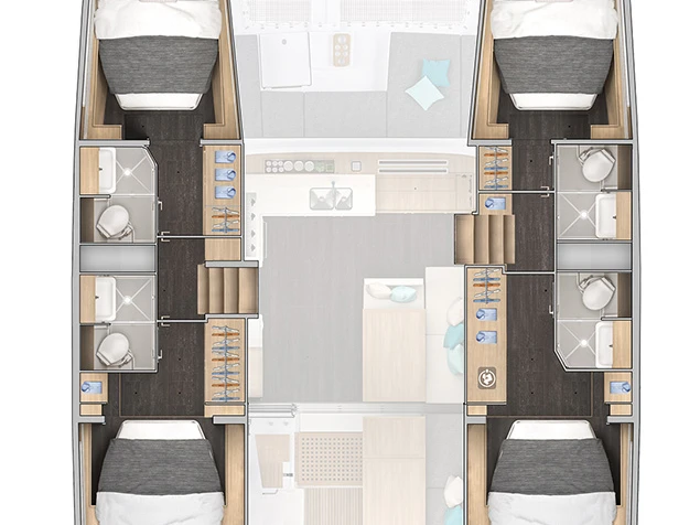 Hire Catamaran Lagoon with a boat licence