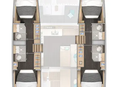 Hire Catamaran Lagoon with a boat licence