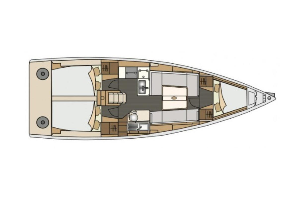 Sailboat hire in Biograd na Moru - Elan E4