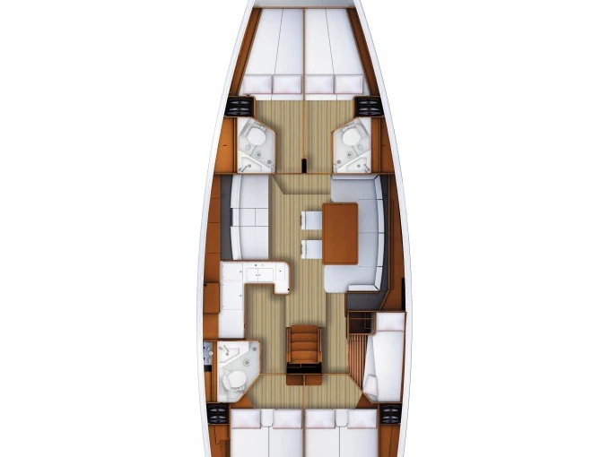 Jeanneau Jeanneau 53 charter bareboat or skippered in  Lávrio