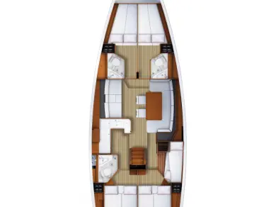 Jeanneau Jeanneau 53 charter bareboat or skippered in  Lávrio