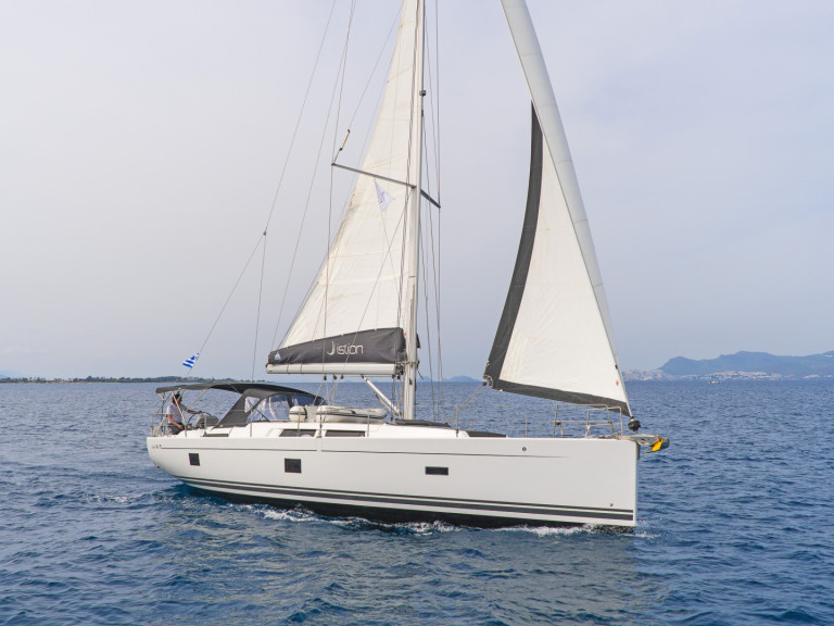 Hanse Hanse 458 charter bareboat or skippered in  Lávrio