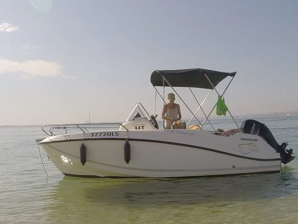 Quicksilver Activ 505 Open charter bareboat or skippered in  Olhão