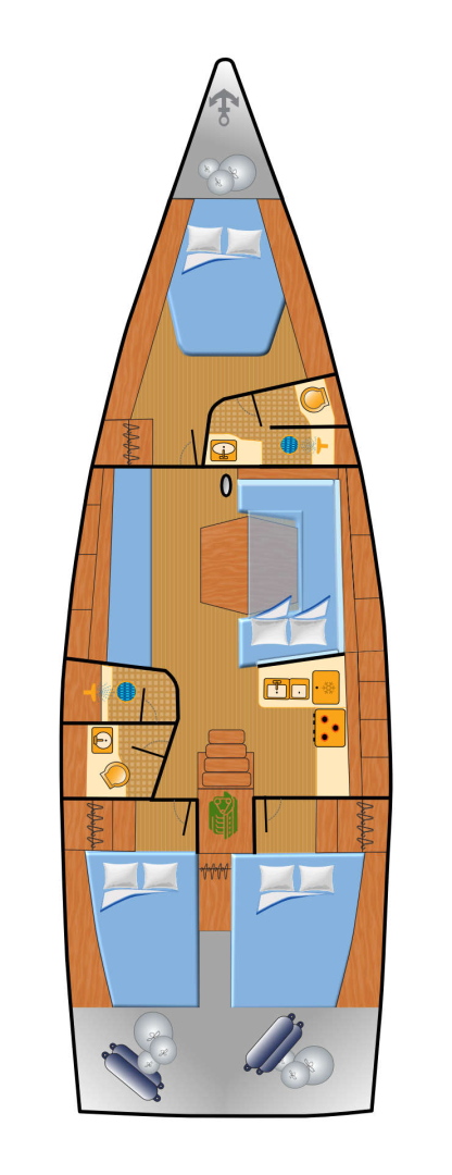 Hire Sailboat Dehler with a boat licence