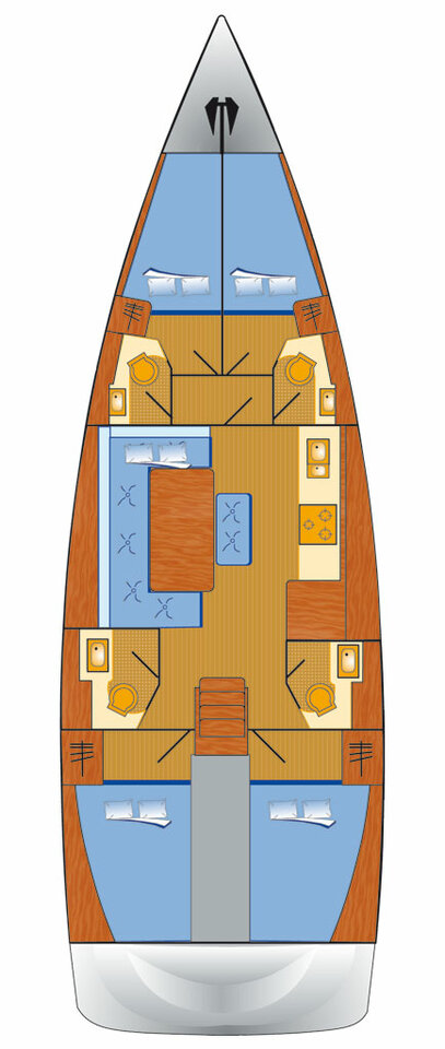 Sailboat hire in Punat - Dufour Dufour 460 Grand Large