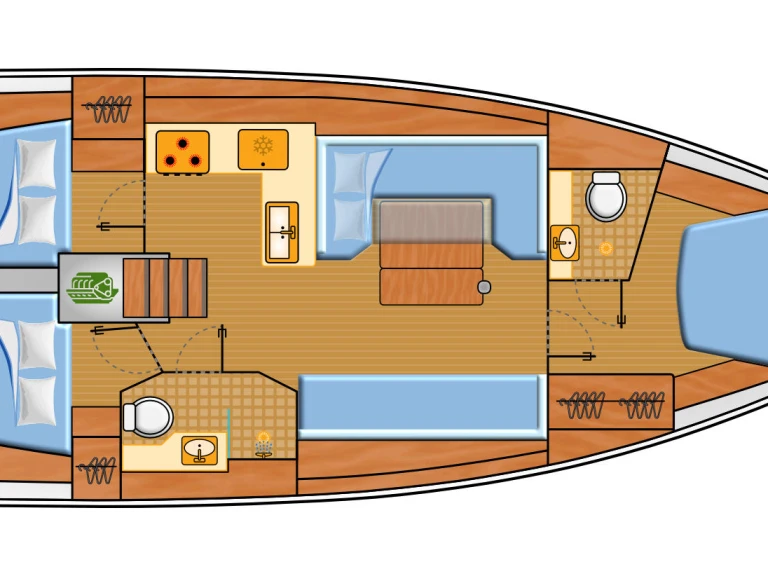 Yacht hire Pula cheap Hanse 410