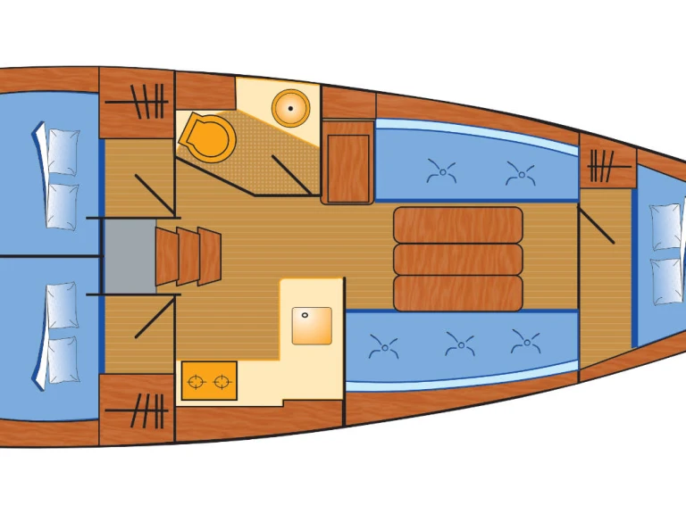 Yacht charter Biograd na Moru - Jeanneau Sun Odyssey 349 on SamBoat