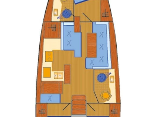 Jeanneau Sun Odyssey 410 charter bareboat or skippered in  Punat