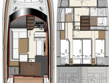 Yacht charter Biograd na Moru - Jeanneau Prestige 460 Fly - 3 + 1 cab. on SamBoat