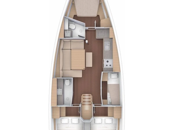 Dufour Dufour 430 charter bareboat or skippered in  Primošten