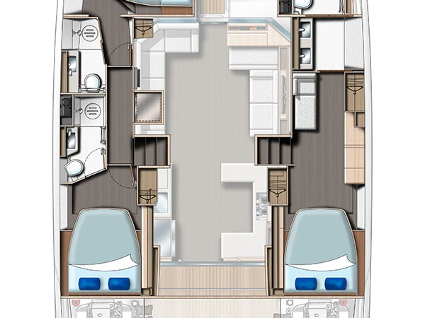 Hire Motorboat Leopard Catamarans / Robertson & Caine with a boat licence
