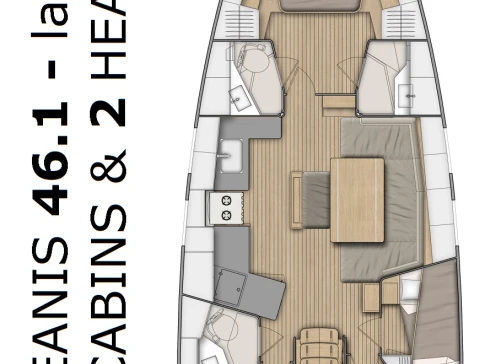 Charter a Bénéteau Oceanis 46.1 in Pomer on Samboat